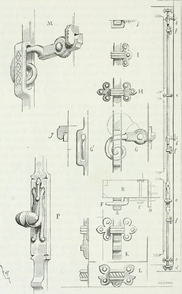 An illustration from Dictionnaire raisonné de l'architecture française du XIe au XVIe siècle, 1875, leaf 349