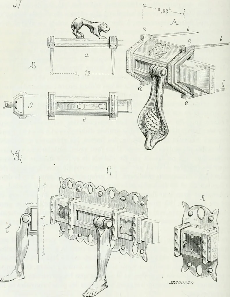An illustration from Dictionnaire raisonné de l'architecture française du XIe au XVIe siècle, 1875, leaf 353