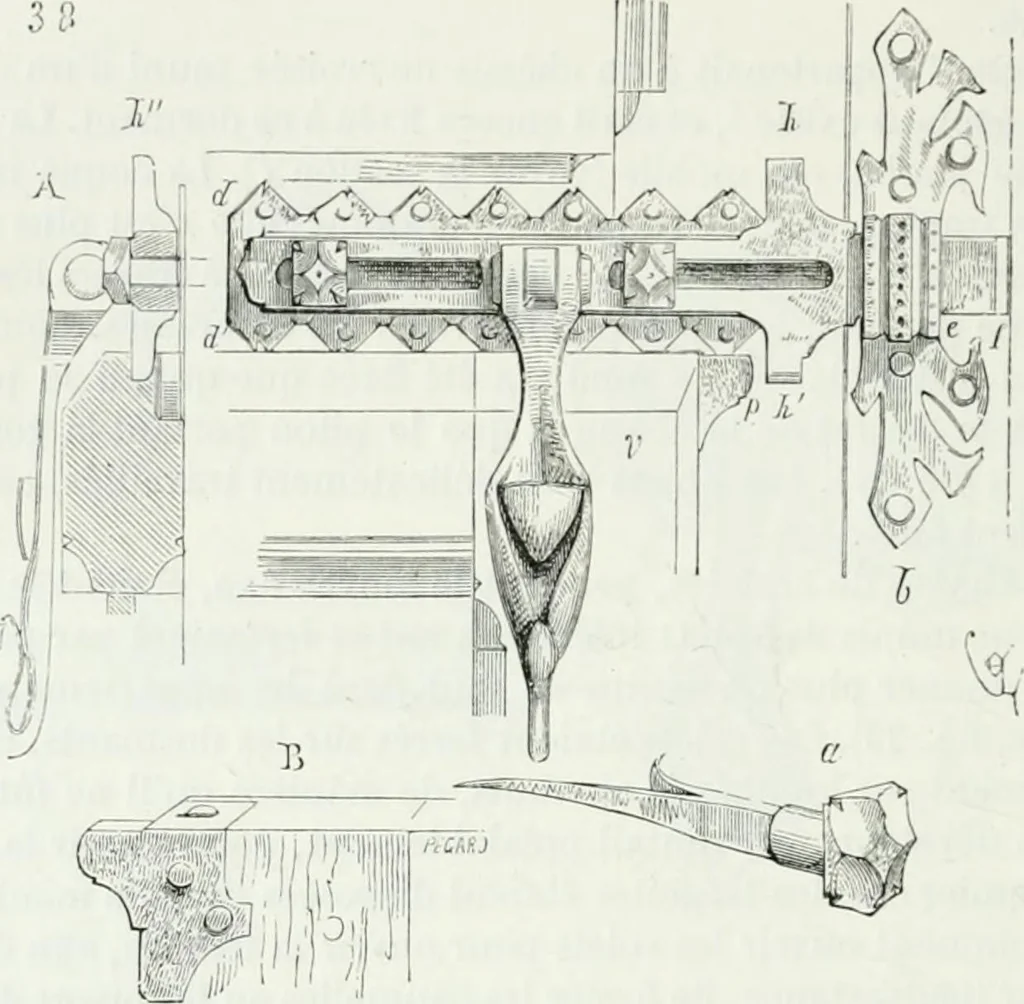 An illustration from Dictionnaire raisonné de l'architecture française du XIe au XVIe siècle, 1875, leaf 355
