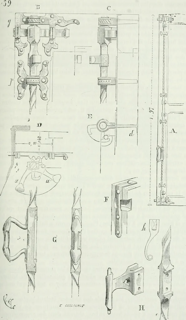 An illustration from Dictionnaire raisonné de l'architecture française du XIe au XVIe siècle, 1875, leaf 356