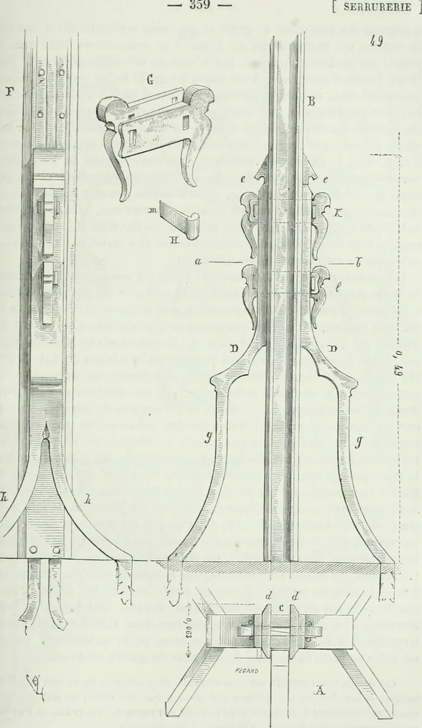 An illustration from Dictionnaire raisonné de l'architecture française du XIe au XVIe siècle, 1875, leaf 368