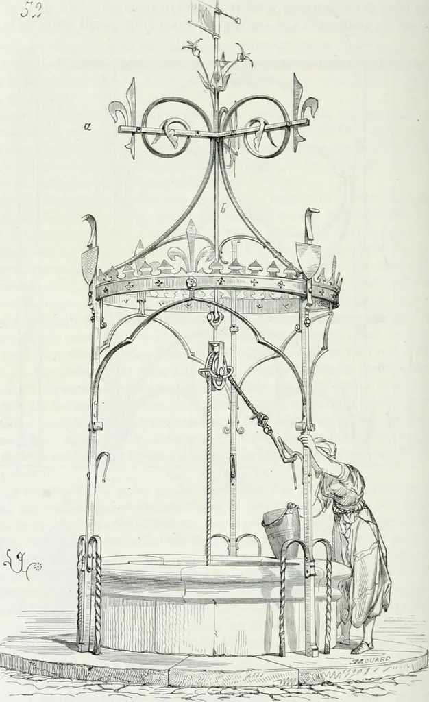 An illustration from Dictionnaire raisonné de l'architecture française du XIe au XVIe siècle, 1875, leaf 373