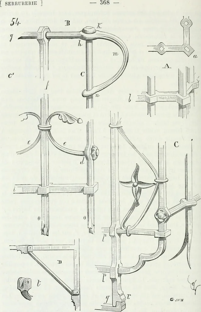 An illustration from Dictionnaire raisonné de l'architecture française du XIe au XVIe siècle, 1875, leaf 377