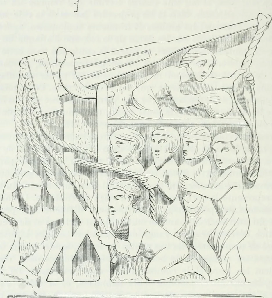 An illustration from Dictionnaire raisonné de l'architecture française du XIe au XVIe siècle, 1875, leaf 401