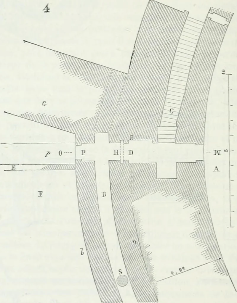 An illustration from Dictionnaire raisonné de l'architecture française du XIe au XVIe siècle, 1875, leaf 413