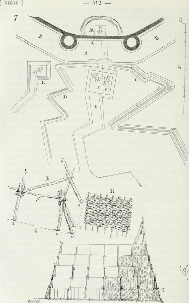 An illustration from Dictionnaire raisonné de l'architecture française du XIe au XVIe siècle, 1875, leaf 421