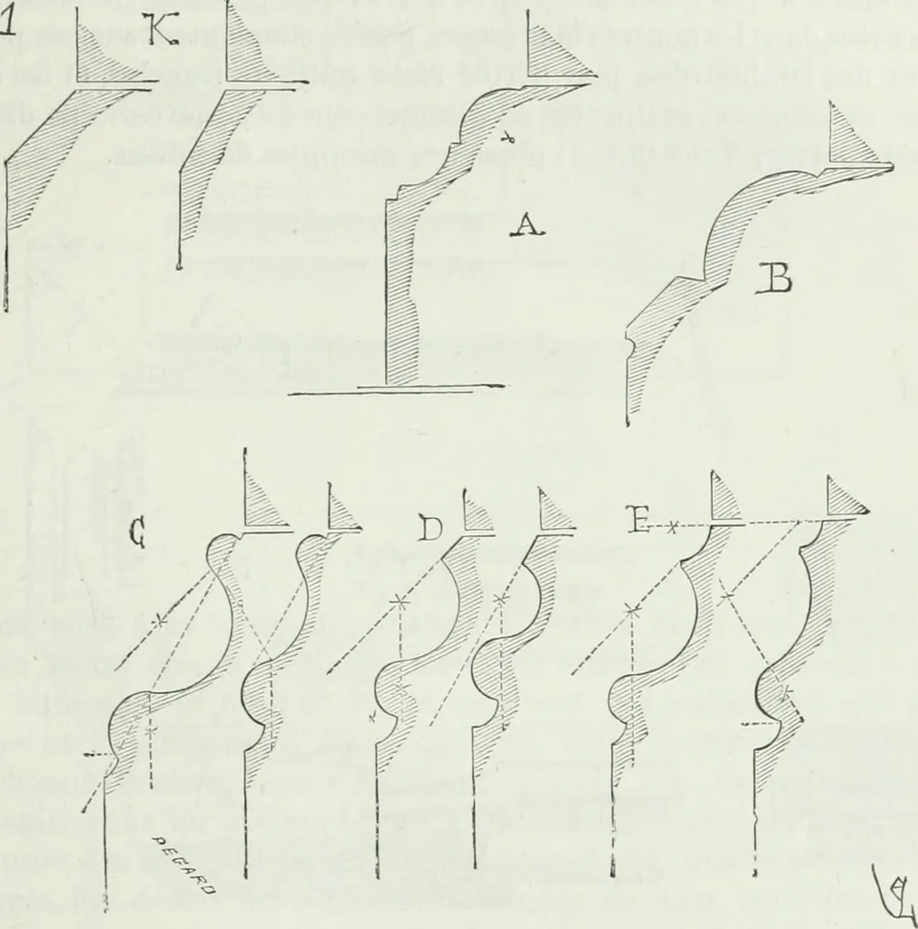 An illustration from Dictionnaire raisonné de l'architecture française du XIe au XVIe siècle, 1875, leaf 448