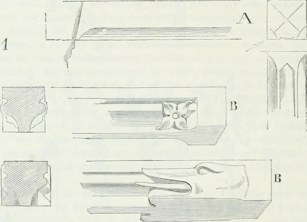 An illustration from Dictionnaire raisonné de l'architecture française du XIe au XVIe siècle, 1875, leaf 449