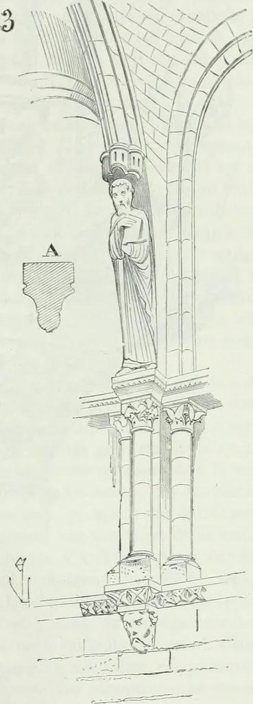An illustration from Dictionnaire raisonné de l'architecture française du XIe au XVIe siècle, 1875, leaf 454