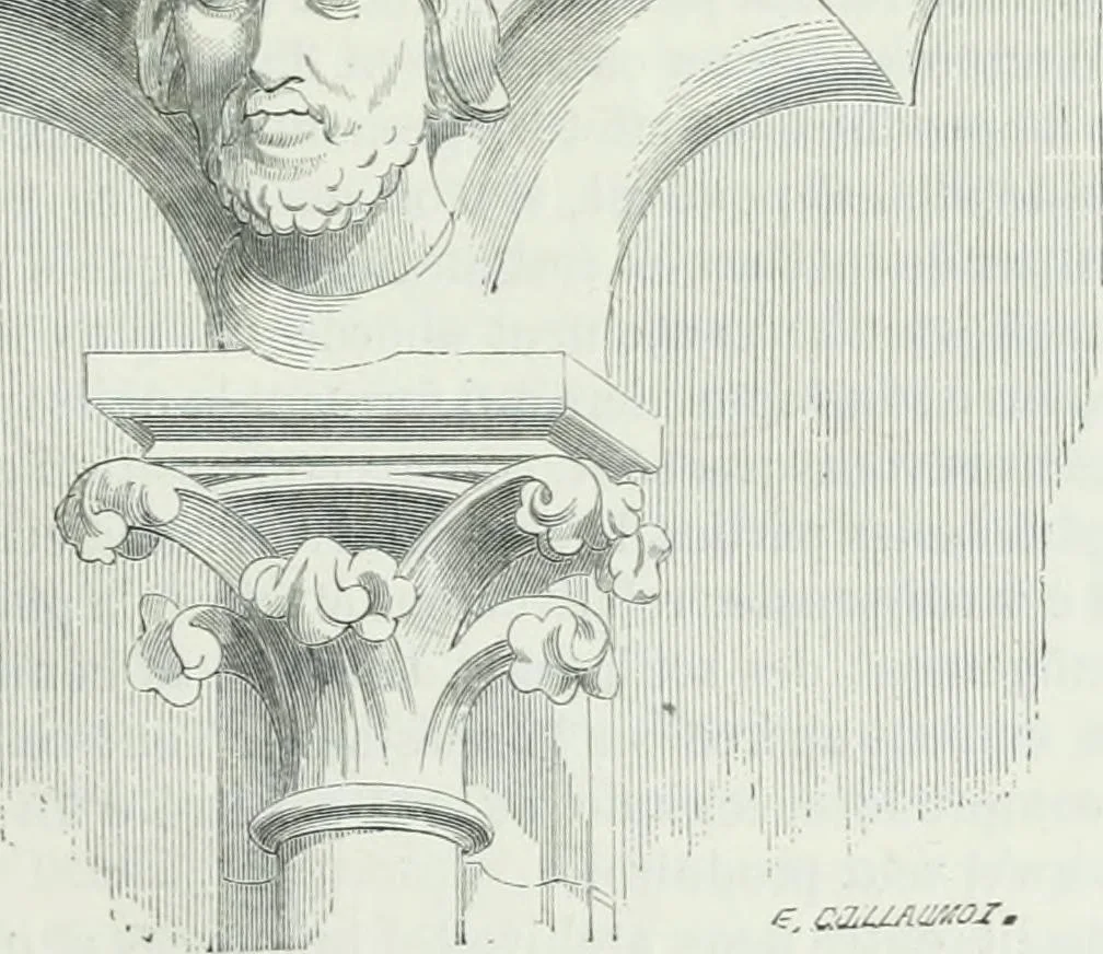 An illustration from Dictionnaire raisonné de l'architecture française du XIe au XVIe siècle, 1875, leaf 458