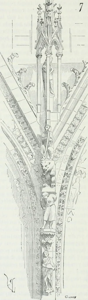 An illustration from Dictionnaire raisonné de l'architecture française du XIe au XVIe siècle, 1875, leaf 461