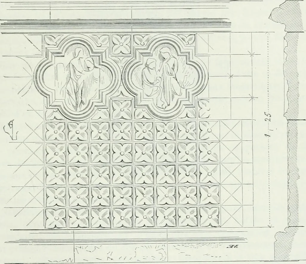 An illustration from Dictionnaire raisonné de l'architecture française du XIe au XVIe siècle, 1875, leaf 468