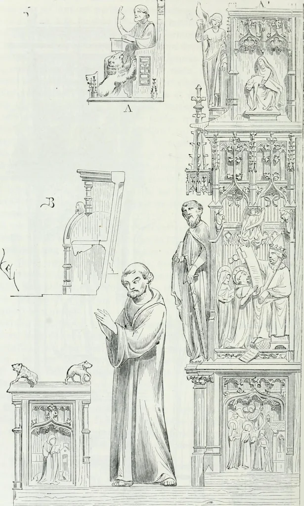 An illustration from Dictionnaire raisonné de l'architecture française du XIe au XVIe siècle, 1875, leaf 479