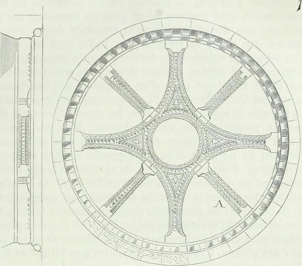 An illustration from Dictionnaire raisonné de l'architecture française du XIe au XVIe siècle, 1875, leaf 50