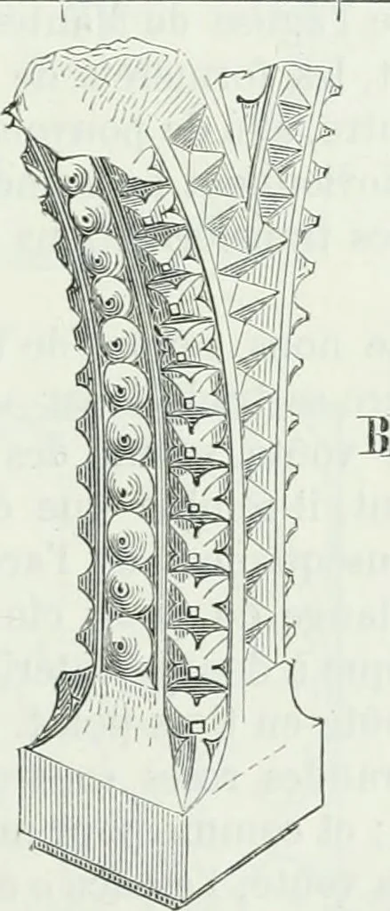 An illustration from Dictionnaire raisonné de l'architecture française du XIe au XVIe siècle, 1875, leaf 50