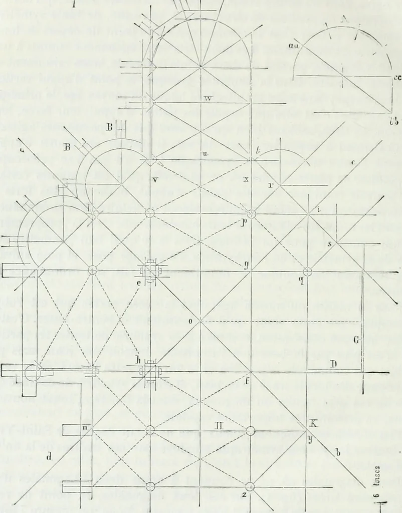 An illustration from Dictionnaire raisonné de l'architecture française du XIe au XVIe siècle, 1875, leaf 527