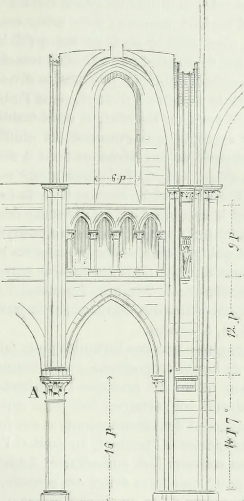 An illustration from Dictionnaire raisonné de l'architecture française du XIe au XVIe siècle, 1875, leaf 530