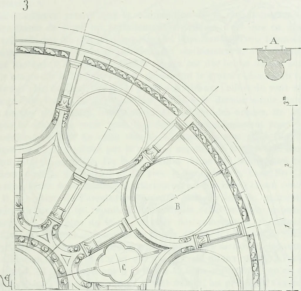 An illustration from Dictionnaire raisonné de l'architecture française du XIe au XVIe siècle, 1875, leaf 54