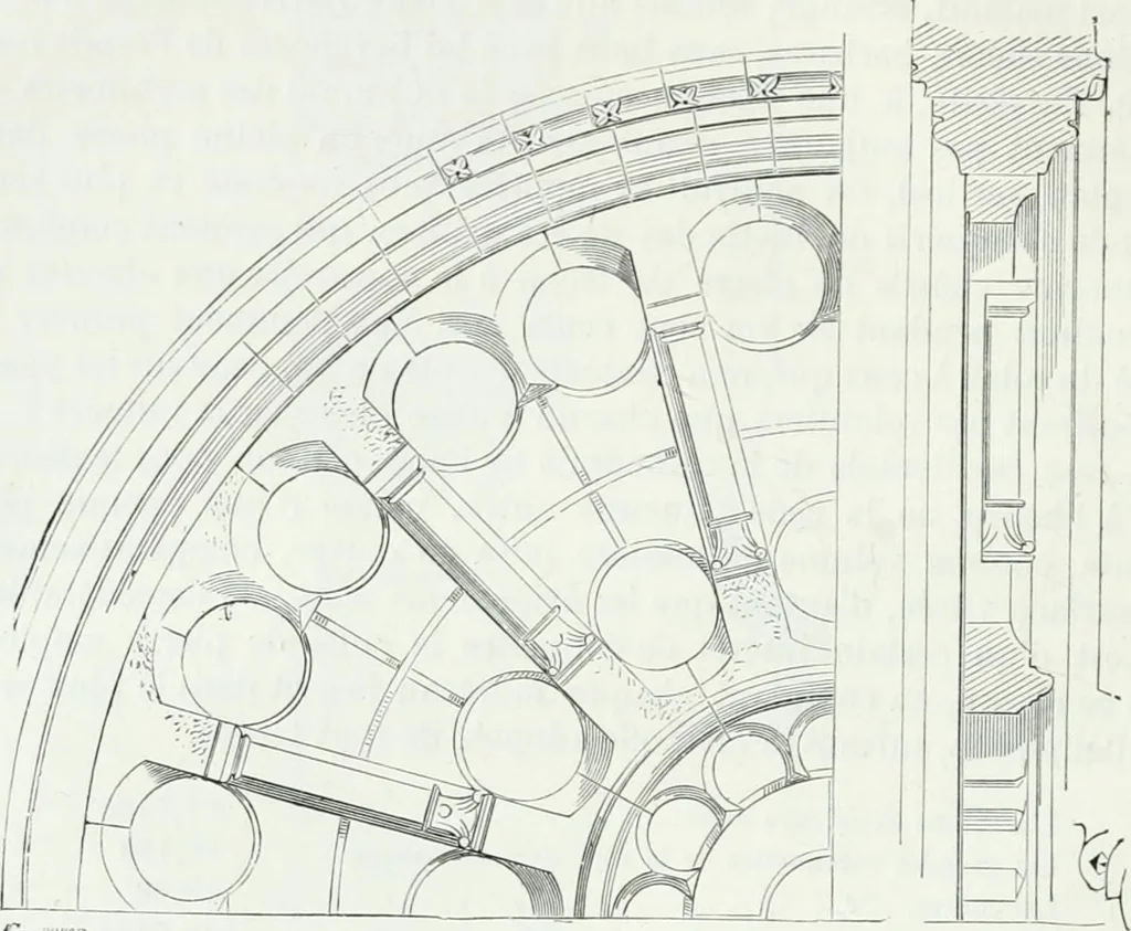 An illustration from Dictionnaire raisonné de l'architecture française du XIe au XVIe siècle, 1875, leaf 59