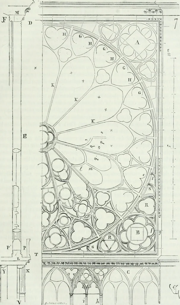 An illustration from Dictionnaire raisonné de l'architecture française du XIe au XVIe siècle, 1875, leaf 60