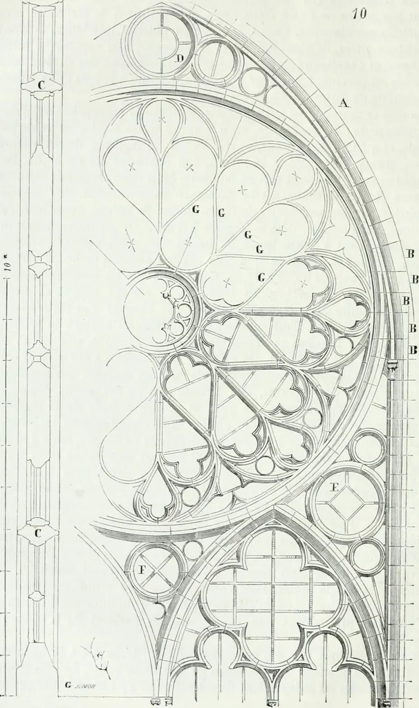 An illustration from Dictionnaire raisonné de l'architecture française du XIe au XVIe siècle, 1875, leaf 69