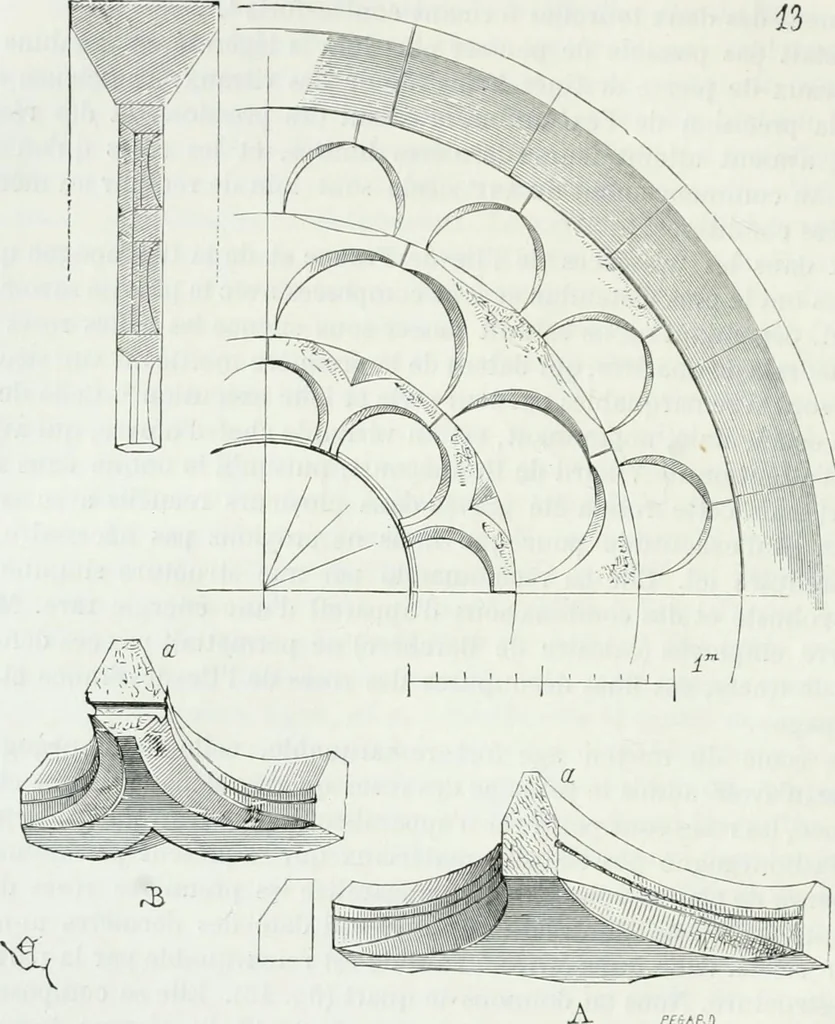 An illustration from Dictionnaire raisonné de l'architecture française du XIe au XVIe siècle, 1875, leaf 75