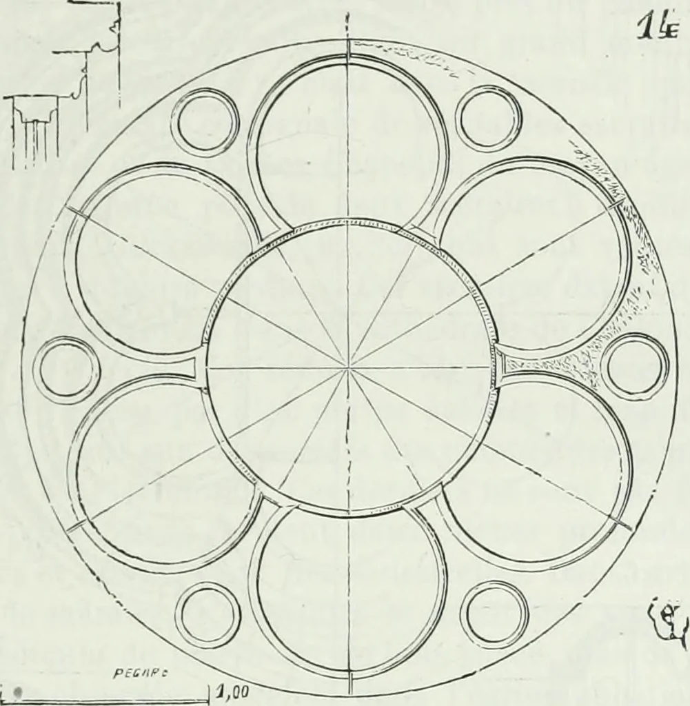 An illustration from Dictionnaire raisonné de l'architecture française du XIe au XVIe siècle, 1875, leaf 76