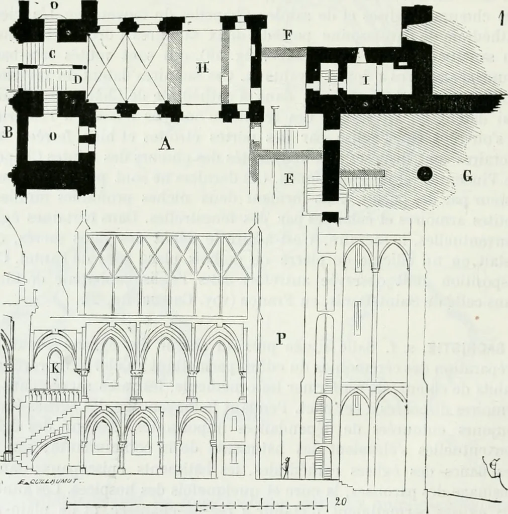 An illustration from Dictionnaire raisonné de l'architecture française du XIe au XVIe siècle, 1875, leaf 79