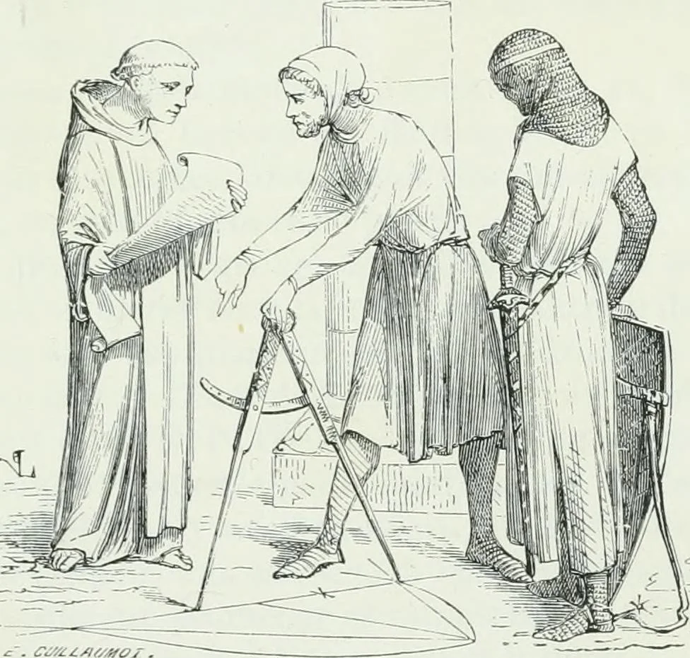 An illustration from Dictionnaire raisonné de l'architecture française du XIe au XVIe siècle, 1875, leaf 8