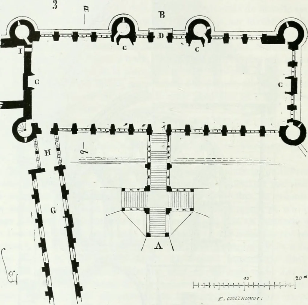 An illustration from Dictionnaire raisonné de l'architecture française du XIe au XVIe siècle, 1875, leaf 87