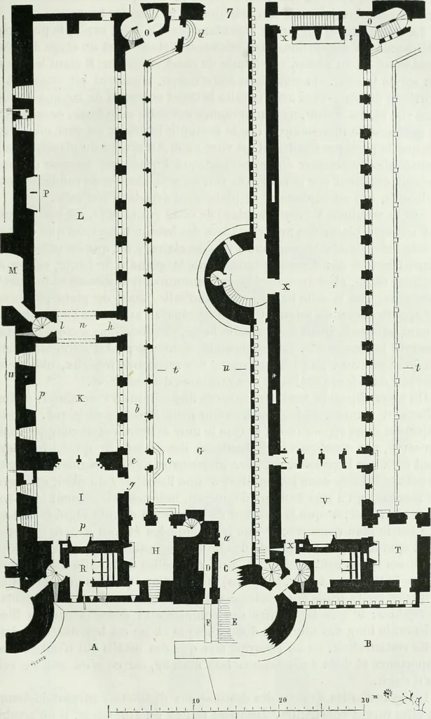 An illustration from Dictionnaire raisonné de l'architecture française du XIe au XVIe siècle, 1875, leaf 96