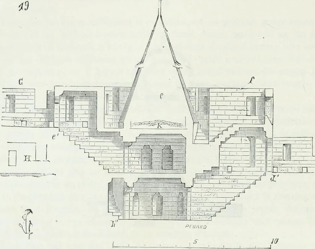 An illustration from Dictionnaire raisonné de l'architecture française du XIe au XVIe siècle, 1875, leaf 101