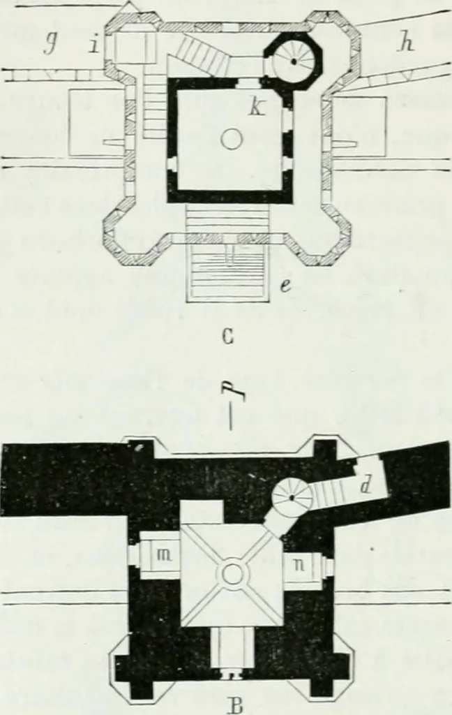 An illustration from Dictionnaire raisonné de l'architecture française du XIe au XVIe siècle, 1875, leaf 105
