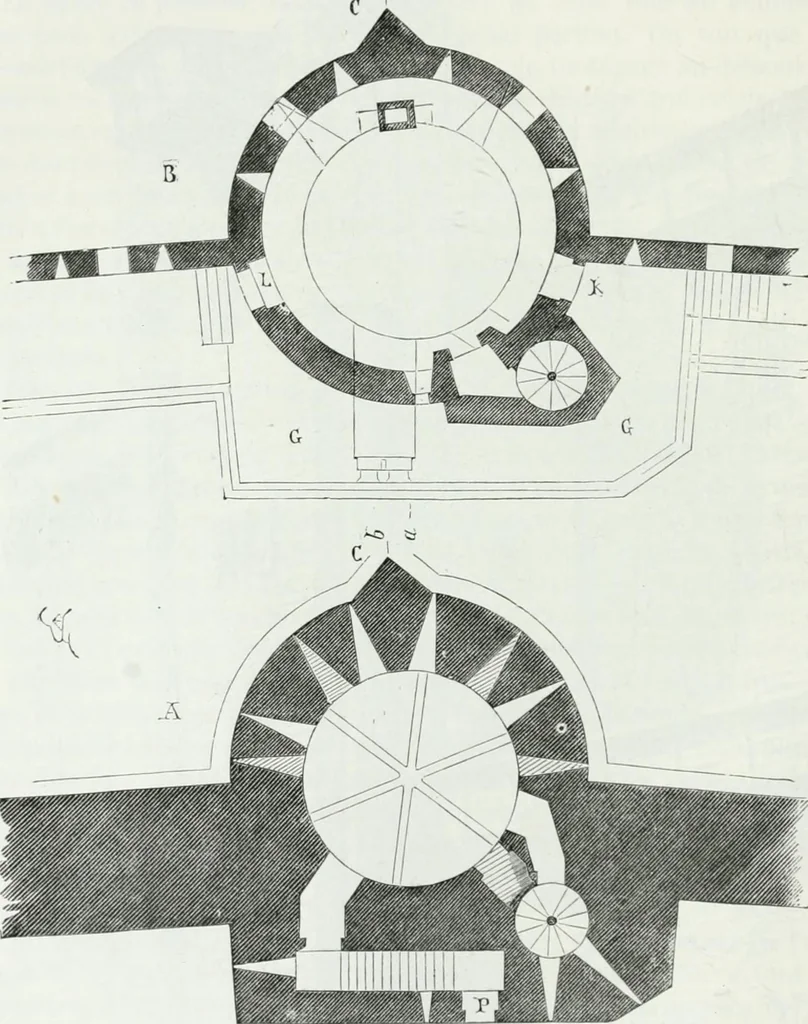 An illustration from Dictionnaire raisonné de l'architecture française du XIe au XVIe siècle, 1875, leaf 109