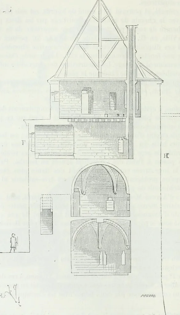 An illustration from Dictionnaire raisonné de l'architecture française du XIe au XVIe siècle, 1875, leaf 111