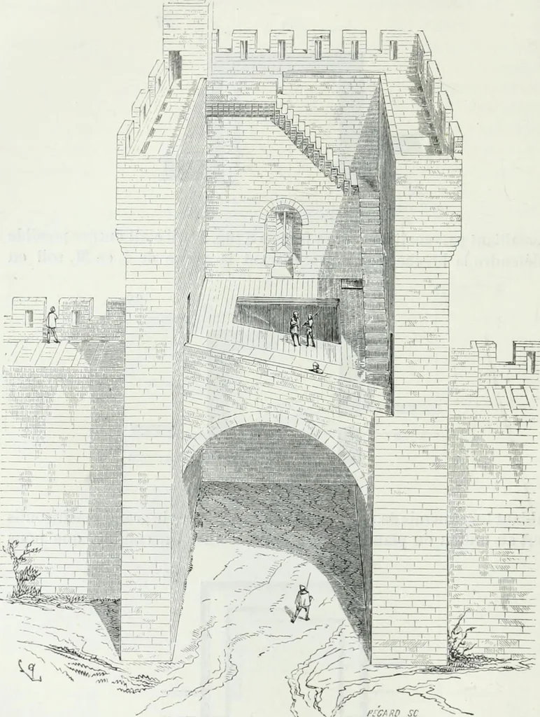 An illustration from Dictionnaire raisonné de l'architecture française du XIe au XVIe siècle, 1875, leaf 113