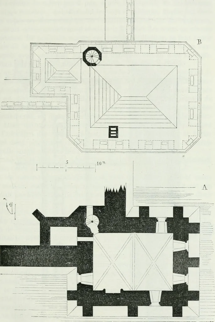 An illustration from Dictionnaire raisonné de l'architecture française du XIe au XVIe siècle, 1875, leaf 116