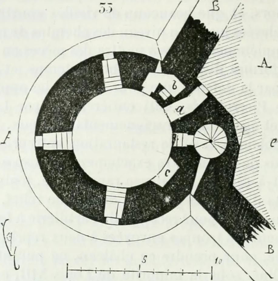 An illustration from Dictionnaire raisonné de l'architecture française du XIe au XVIe siècle, 1875, leaf 121