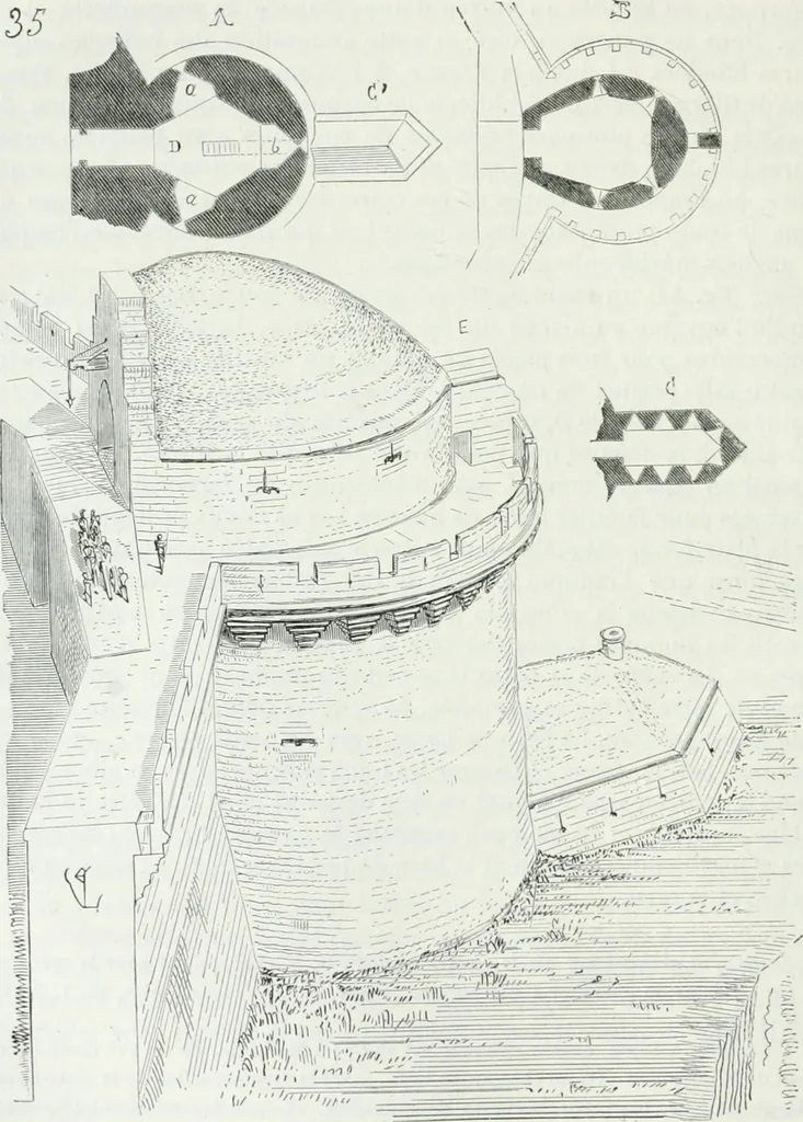 An illustration from Dictionnaire raisonné de l'architecture française du XIe au XVIe siècle, 1875, leaf 125