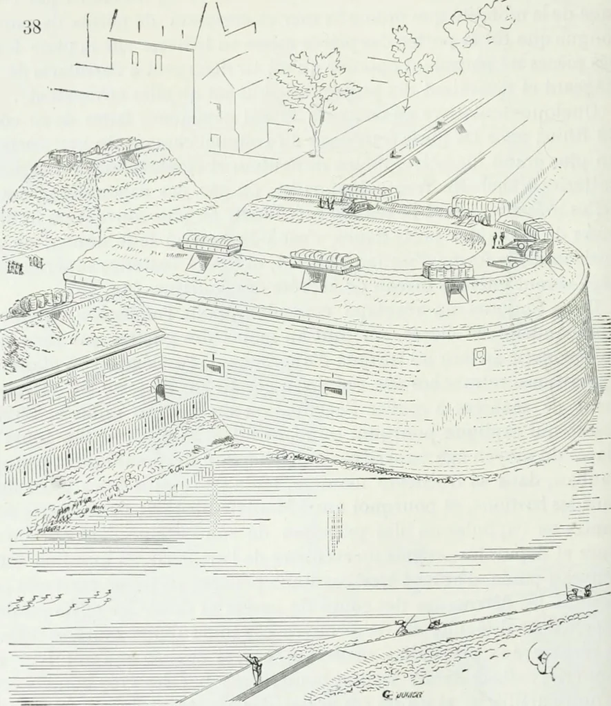 An illustration from Dictionnaire raisonné de l'architecture française du XIe au XVIe siècle, 1875, leaf 131