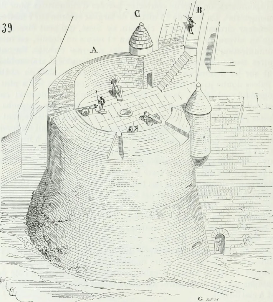 An illustration from Dictionnaire raisonné de l'architecture française du XIe au XVIe siècle, 1875, leaf 133