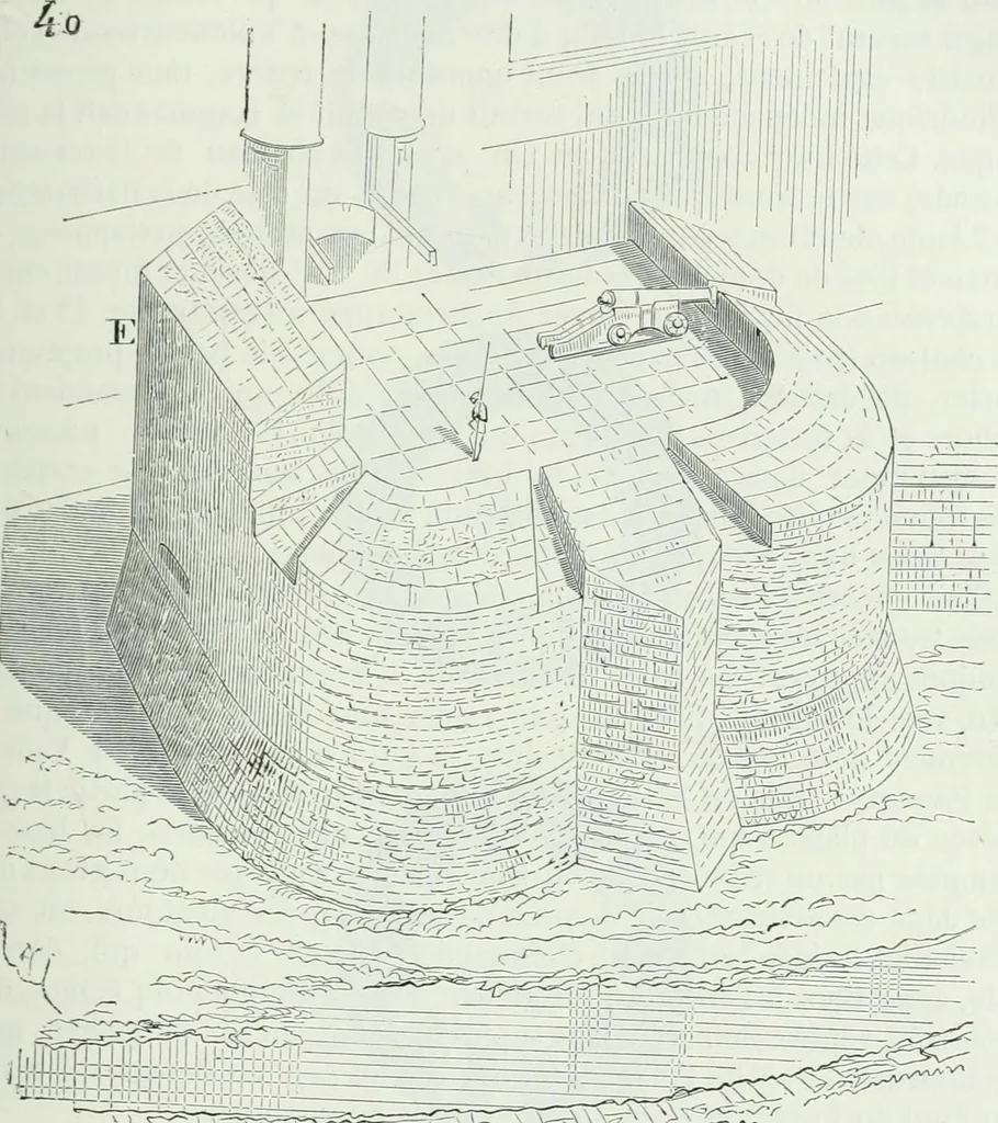 An illustration from Dictionnaire raisonné de l'architecture française du XIe au XVIe siècle, 1875, leaf 134