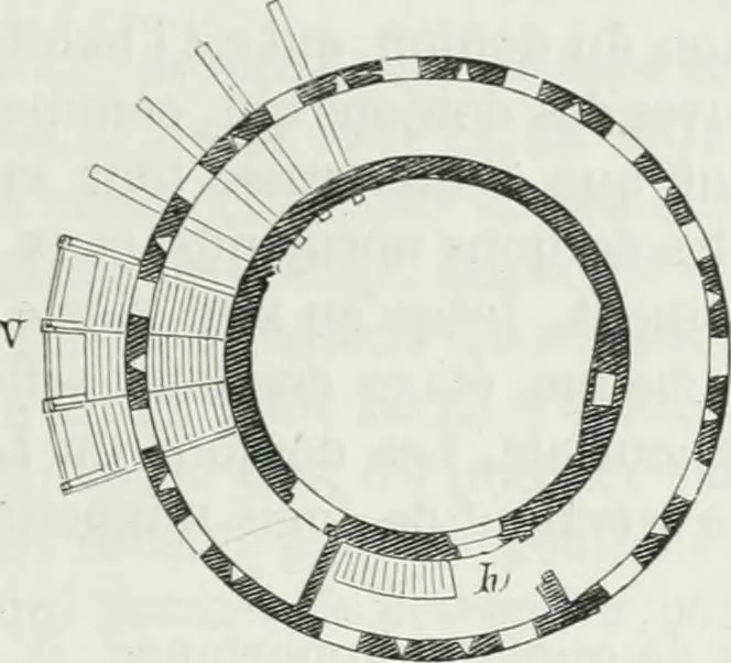 An illustration from Dictionnaire raisonné de l'architecture française du XIe au XVIe siècle, 1875, leaf 138