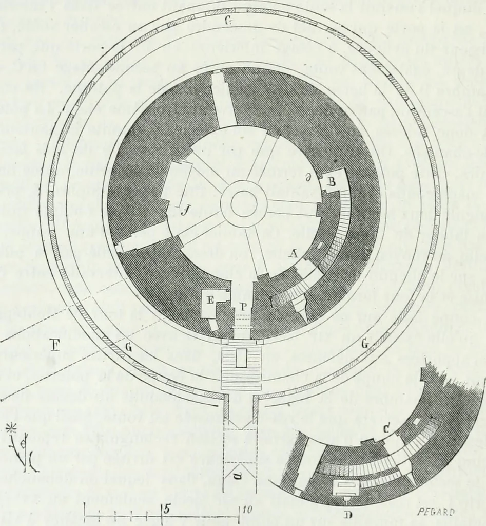 An illustration from Dictionnaire raisonné de l'architecture française du XIe au XVIe siècle, 1875, leaf 141