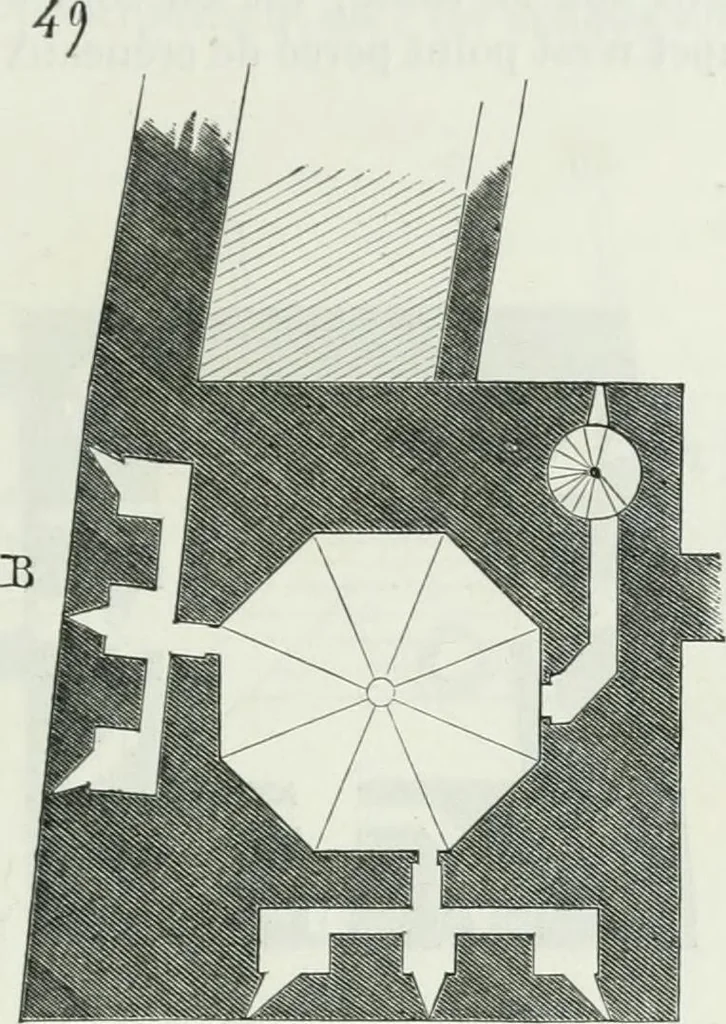 An illustration from Dictionnaire raisonné de l'architecture française du XIe au XVIe siècle, 1875, leaf 152