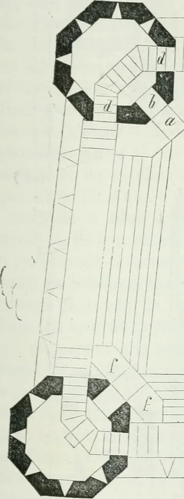 An illustration from Dictionnaire raisonné de l'architecture française du XIe au XVIe siècle, 1875, leaf 154