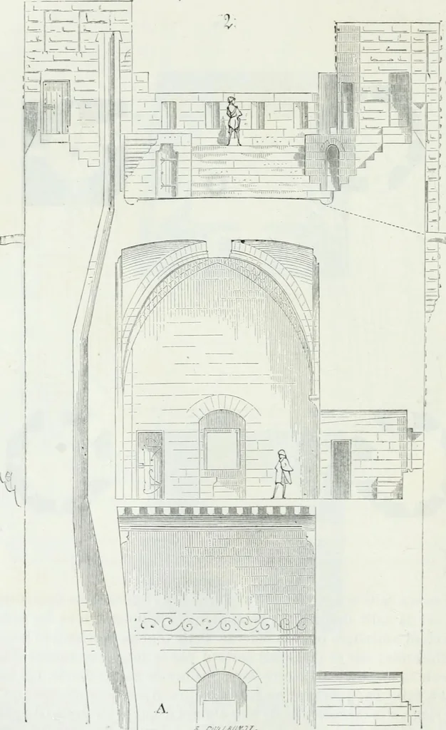 An illustration from Dictionnaire raisonné de l'architecture française du XIe au XVIe siècle, 1875, leaf 155