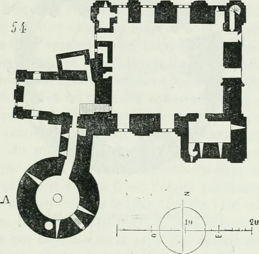 An illustration from Dictionnaire raisonné de l'architecture française du XIe au XVIe siècle, 1875, leaf 158