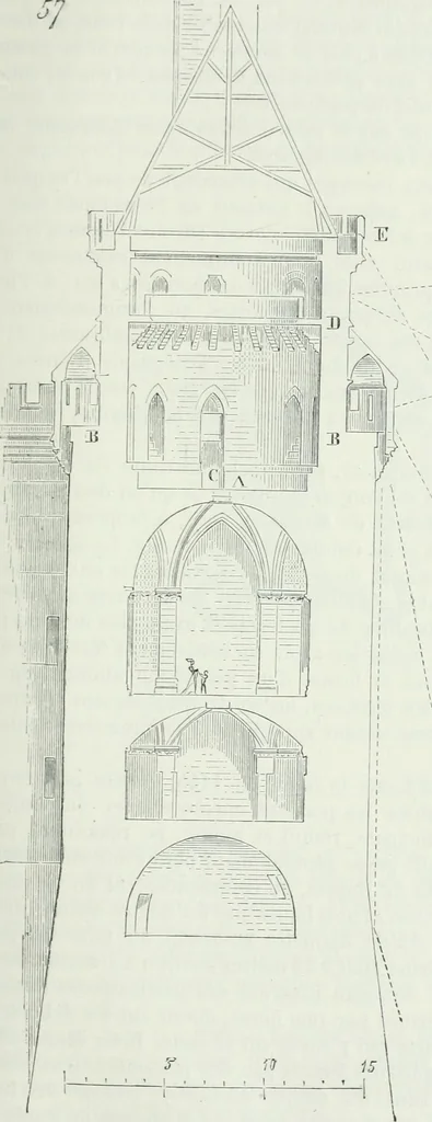 An illustration from Dictionnaire raisonné de l'architecture française du XIe au XVIe siècle, 1875, leaf 162