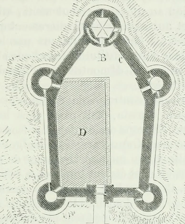 An illustration from Dictionnaire raisonné de l'architecture française du XIe au XVIe siècle, 1875, leaf 164